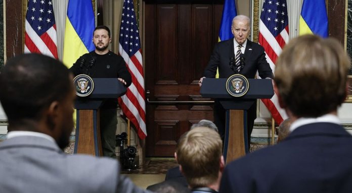 President Biden Meets With Visiting Ukrainian President Zelensky At The White House